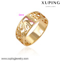 14121- Xuping Costume Jewellery Rings For Girls Simple Gold Ring Designs